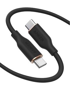 Anker Powerline III Flow 6ft Fast Charging Cable 100W USB C to USB C for MacBook