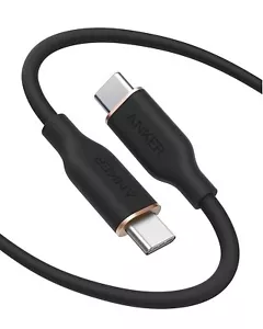 Anker Powerline III Flow 6ft Fast Charging Cable 100W USB C to USB C for MacBook - Picture 1 of 6