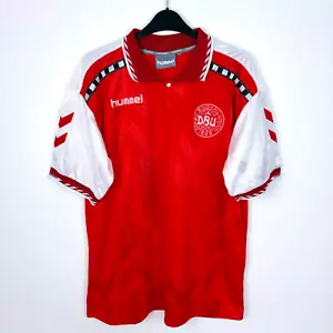 Original Denmark 1996/1997/1998 Home Football Shirt Hummel - Picture 1 of 10