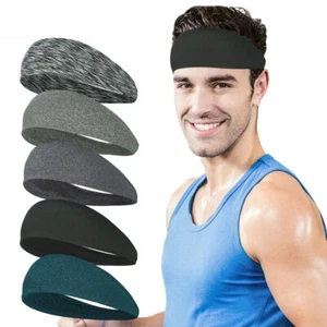 Men Women Running Headband Sweatband Sports Headband for Cycling Fitness Workout - Picture 1 of 42