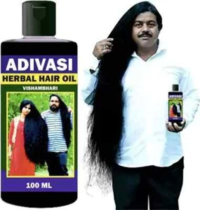 Herbal Hair Oil 100ml Fast Long Hair Growth Natural For Men & Women | Pack of 2 - Picture 1 of 5
