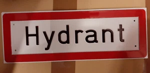 Schild Hydrant, Alu, 297x105 mm - Bild 1 von 1