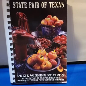 1987 Dallas State Fair of Texas Cookbook Prize Winning Recipes Spiralbound - Picture 1 of 8