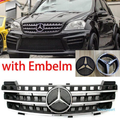 Parrilla para Mercedes Benz Clase ML W164 ML320 ML350 Parrilla de parachoques 2005-2008 Foto 1 de 4