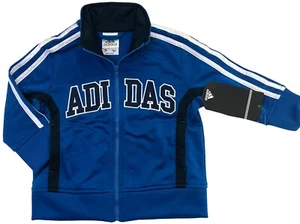 NEW ADIDAS Toddler Boy Zip Athletic Track Jacket -   Size 2 T - Picture 1 of 3