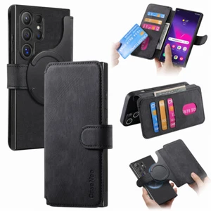 Detachable Leather Magnetic Wallet Case For Xiaomi F6 M6 M7 F7 Redmi Note 14 13 - Picture 1 of 78