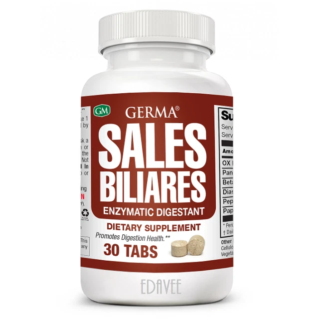Sales Biliares 30 Digestive Enzymes Ox Bile Pancreatin Enzimas Digestivas Germa