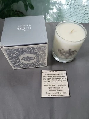 Vela de soja vegana natural vertida a mano Ergo - Lujosa nueva en caja Foto 1 de 4