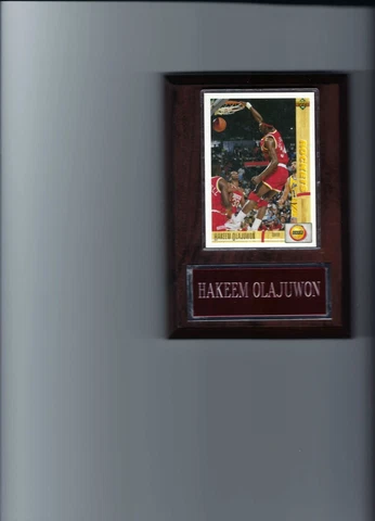 HAKEEM OLAJUWON PLAQUE HOUSTON ROCKETS BASKETBALL NBA   C2 Cover
