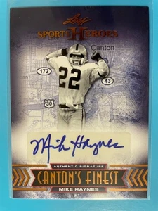 Mike Haynes – 2013 Leaf Sports Heroes “Canton’s Finest” CF-MH2 autograph - Picture 1 of 2