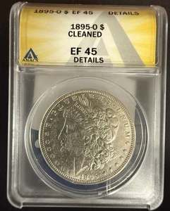 1895-O  Morgan Silver Dollar, EF-45 Details,  ANACS  (10733) - Picture 1 of 5