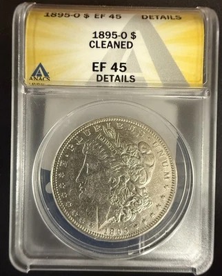1895-O  Morgan Silver Dollar, EF-45 Details,  ANACS  (10733) - Image 1 of 4