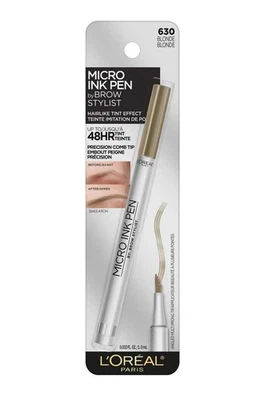 Brow Micro Ink Pen Blonde #630 Longwear Waterproof Tint with Comb Tip Applicator - Image 1 of 3