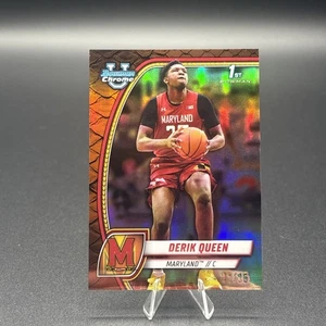 2024/25 Bowman U Chrome 1st Derik Queen Reptilian Orange Refractor /25 #19 - Picture 1 of 6