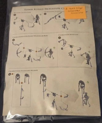 Warhammer The Old World 3 Tomb Kings of Khemri Skeleton Chariots NOS - Image 1 of 3