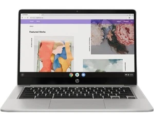 HP 14” Chromebook, Intel Pentium Silver N6000, 14-Inch FHD Display, 4GB Lpddr4X - Picture 1 of 1