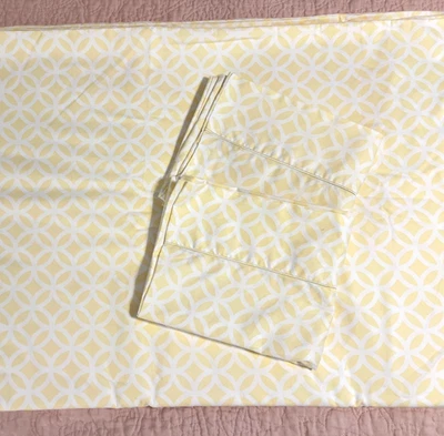 Juego de funda nórdica y funda de almohada Cuddledown Meridian amarillo 3 piezas Queen Foto 1 de 4