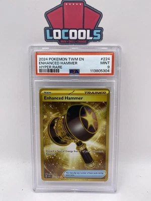 PSA 9 Pokémon Enhanced Hammer Scarlet & Violet-Twilight Masquerade 224/167 Holo - Image 1 of 2