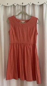 Mata Traders Women’s L Cotton Sleeveless Dress Keyhole Back Pockets Cottagecore - Picture 1 of 7