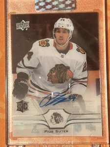 2020-21 Upper Deck Clear Cut - Rookie Pius Suter #CC-PS (AU, RC) - Picture 1 of 2