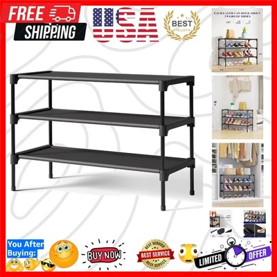 Zapatero - Zapatero No Tejido Estante, Organizador de Zapatos para Armario, Entrada, G... Foto 1 de 4