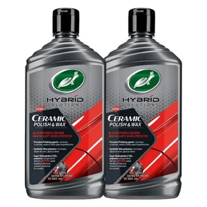 2 Pk Turtle Wax Hybrid Solutions Ceramic Polish & Wax 14oz Car Paint Protection - Picture 1 of 1
