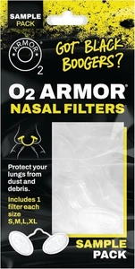 Nose Filters for Welders & Allergies - Filter Sample Pack, Clear - Picture 1 of 5