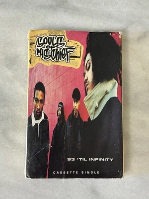Souls of Mischief 93’ Til Infinity Cassette Single 1993 Hip Hop Rap Jive Records - Image 1 of 4