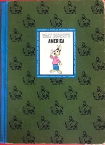 THE WONDERFUL WORLDS OF WALT DISNEY: AMERICA HARDCOVER GOLDEN PRESS 1965 HC BOOK - Picture 1 of 13
