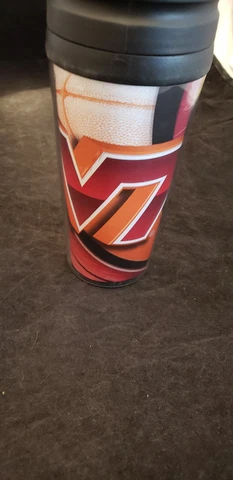 VIRGINIA TECH HOKIES  FOOTBALL  14 OZ DOUBLE WALLED TRAVEL TUMBLER NEW Cover