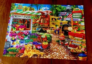 MasterPieces Puzzle Jason Taylor “Sale On The Square” 500 Pc 21” X 15” Jigsaw Pz - Picture 1 of 3