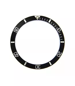 Genuine Rolex Submariner 5512 5513 1680 Black Silver Watch Bezel Insert OC#6222 - Picture 1 of 4