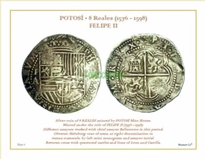Bogen #4 des Albums MÜNZEN VON POTOSI POSTFRISCH / 8 REALES (1576 - 1598) Felipe II - Bild 1 von 3