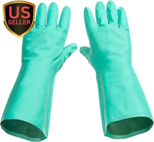 Best Nitrile Rubber Cleaning, Household, Dishwashing Gloves, Latex Free, Vinyl F - Picture 1 of 5