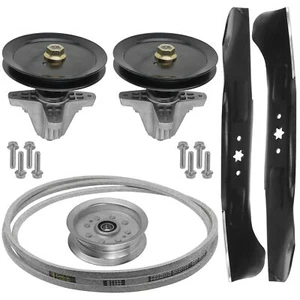 Caltric Spindle w/Pulley Blade & Belt For Cub Cadet RZT-L46 KH RZT-S46 46"Deck - Picture 1 of 7