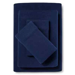 Full Easy Care Solid Sheet Set Navy - Room Essentials - Picture 1 of 1
