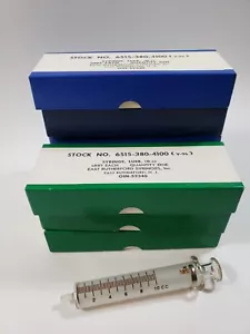Vintage East Rutherford Glasspritze Luer Ideal 10cc in Karton, versiegelt Neu aus altem Lagerbestand - Bild 1 von 7