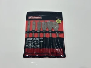 NEW Craftsman Tools USA 20864 6pc Power Woodboring Bit Set in Pouch, 3/8" to 1" - Picture 1 of 5