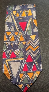 Pierre Cardin vintage colourful original 100% silk tie Made in Italy - Picture 1 of 3