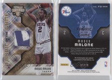 2015-16 Totally Certified Fabric of the Game Materials Gold /10 Moses Malone HOF
