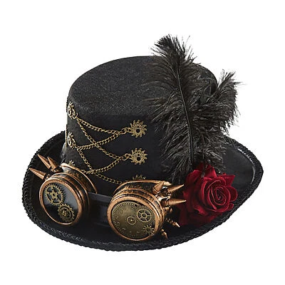 Estilo Retro Steampunk Top Sombrero Juegos con disfraces Gafas Equipo para la Cabeza Disfraz para Hombres Foto 1 de 4