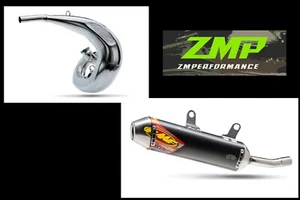 FMF YAMAHA YZ250 02-25 FATTY EXHAUST PIPE WITH TURBINECORE 2.1 SPARK ARRESTOR - Picture 1 of 1