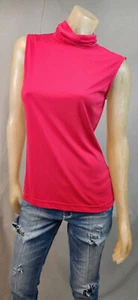 St John For Nordstrom rosa angedeuteter Wasserfallausschnitt Größe 6 ärmellose Bluse Shirt Top - Bild 1 von 6