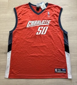 NEW Vintage Men’s Reebok Charlotte Bobcats Emeka Okafor #50 NBA Jersey Sz 2XL - Picture 1 of 11