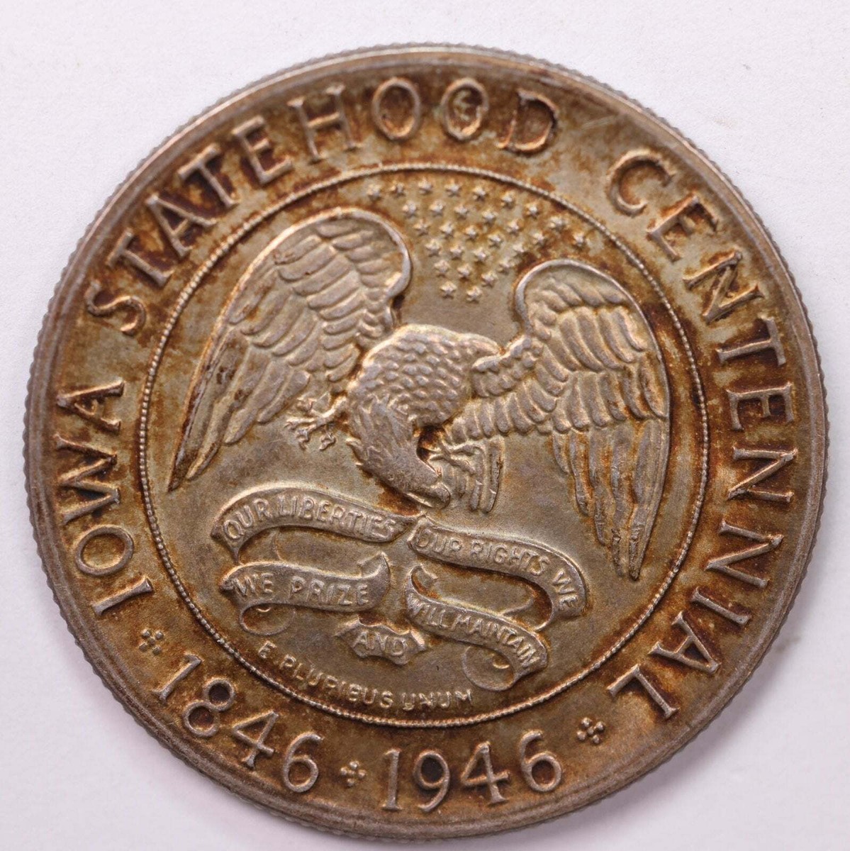 『PCGS MS65』アイオワ州100年記念ハーフダラー銀貨(1946年) PCGS MS65』アイオワ州100年記念ハーフダラー銀貨(1946年)