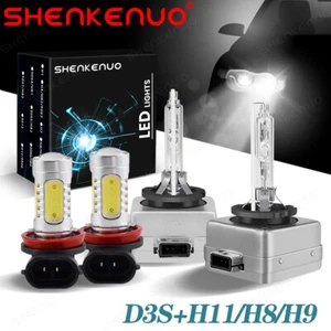 For Jeep Grand Cherokee 2014-2017 Xenon HID Headlight + LED Fog Light Bulbs Kit - Picture 1 of 12