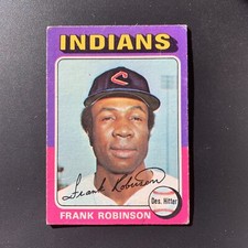 1975 Topps 580 Frank Robinson Indians
