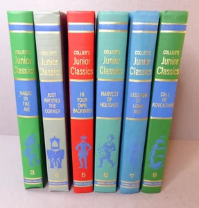 Collier's Junior Classics - #3, 4, 5, 6, 7, 9 Set of 6 Hardcover Books 1962 - Imagen 1 de 24