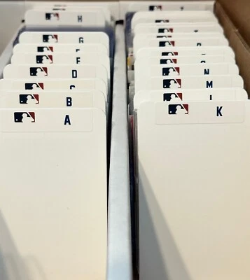 (26) TALL Sports Card Dividers with 26 FREE MLB A-Z Labels Set - Image 1 of 4