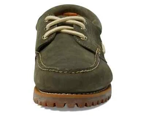 TIMBERLAND MEN'S AUTHENTIC HANDSEWN SHOE0- DARK GREEN SUEDE- size 12 - Picture 1 of 6